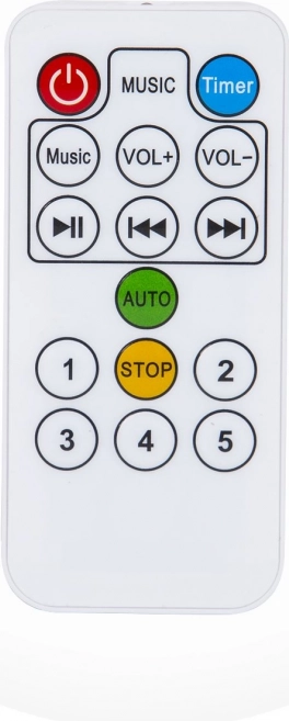 Remote control, melodies and easy power supply