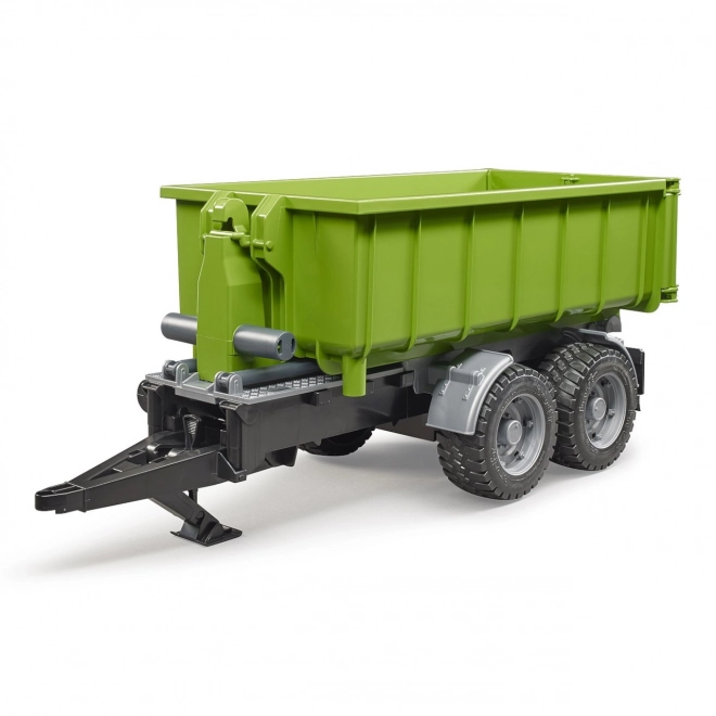 Bruder Groen voertuig met kiepcontainer schaal: 1:16