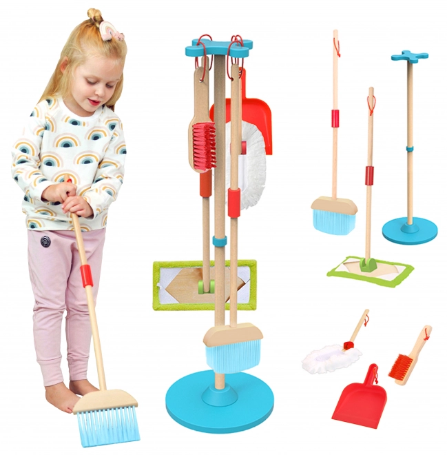 Houten schoonmaakset voor kinderen Tooky Toy