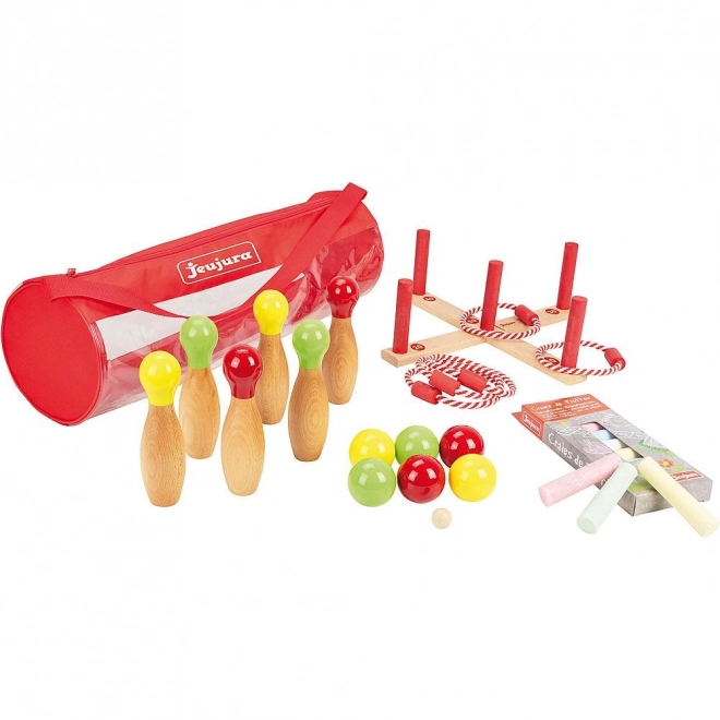 Jeujura houten set buitenspellen