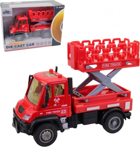 Fire Truck with Pull-Back Mechanism