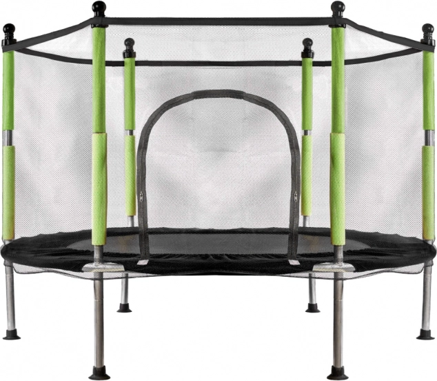 garden trampoline for children with net green 140 cm