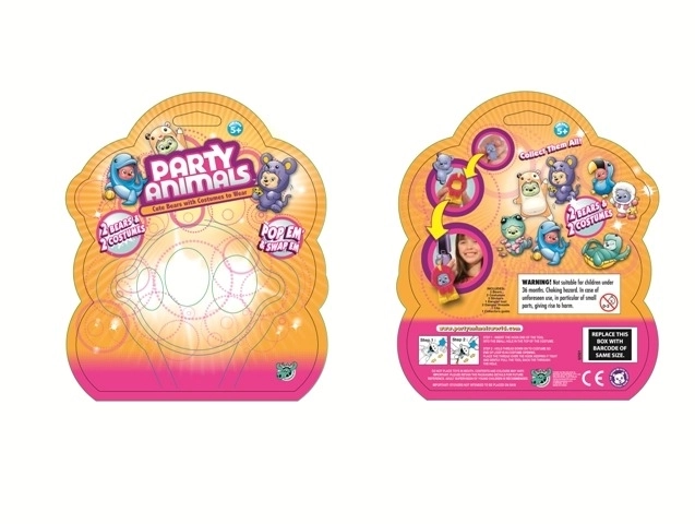 Cute Party Animals Keychain Collection