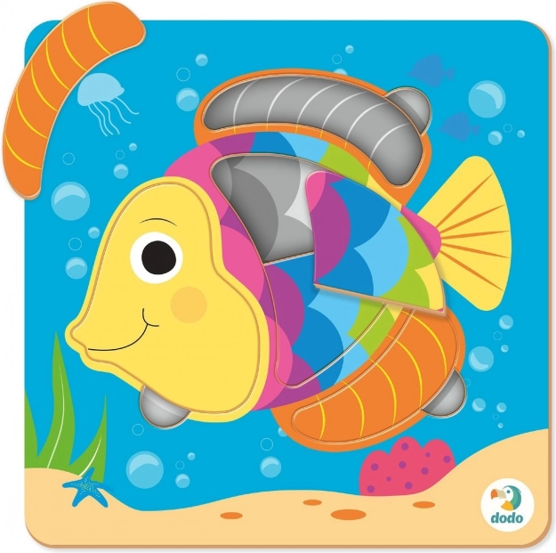 DODO puzzel visje – educatieve puzzel vanaf 18 maanden