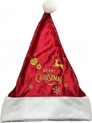 Bonnet de Noël avec imprimé doré