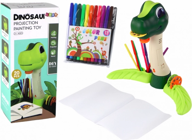 Dino-Zeichenprojektor mit Geräuschen und Zubehör