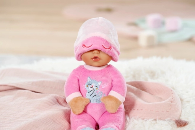 Schlafpuppe für Babys dunkelrosa 30 cm