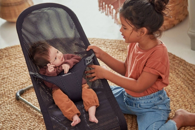 BABYBJORN - Wipstoeltje BLISS MESH - Parelroze –  Antraciet