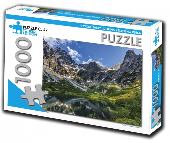 Puzzel Toeristische editie Hoge Tatra, Vallei van het Groene Meer 1000 stukjes