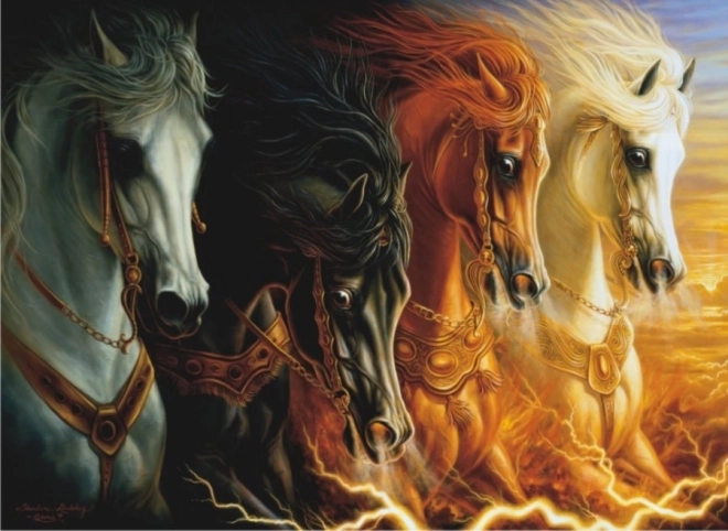 Puzzel Vier Paarden van de Apocalyps 1000 Stukken