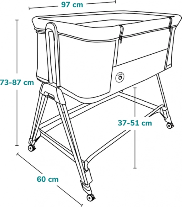 7 hoogteposities en kantelbare matras