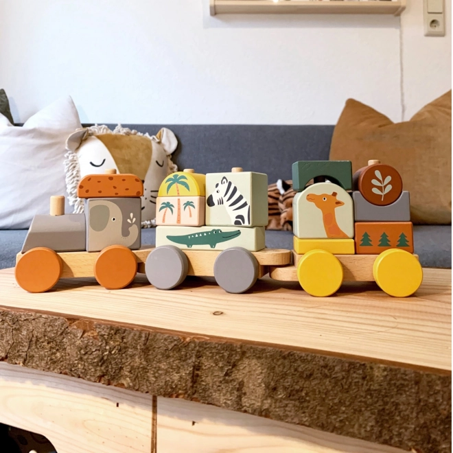 houten Safari-trein