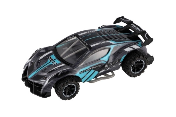 RC sportauto 2,4GHz grijs-turquoise 20cm – Grijs-turquoise