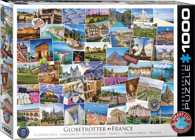 Puzzel Wereldreiziger - Frankrijk 1000 stukjes van Eurographics