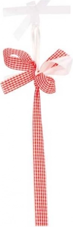 Easy hanging with a gingham bow