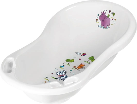 Baby bathtub 84 cm "Hippo", White
