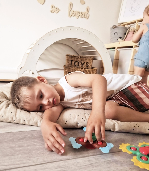 Woopie kind sensorische educatieve spinner 3in1 in kleurrijk ontwerp
