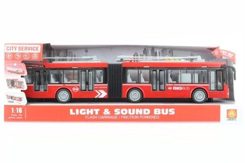 Rode gelede trolleybus op batterijen