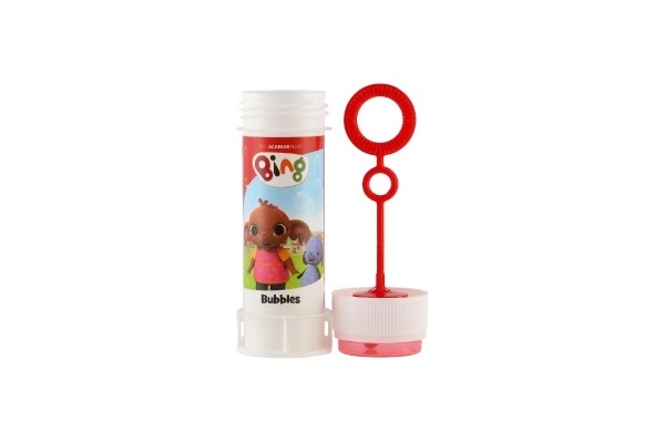 Bublifuk 60ml Konijntje Bing mix kleuren in plastic flesje 4x11cm