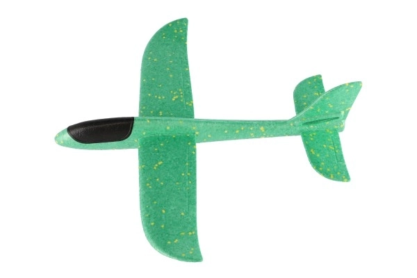 Vliegtuig gooi model van schuim 47cm 3 kleuren op kaart