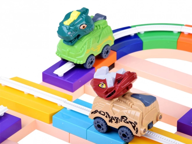 Dinosaurus racebaan voor kinderen