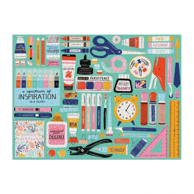 Puzzle Galison Creatieve Gereedschappen 1000 stukjes