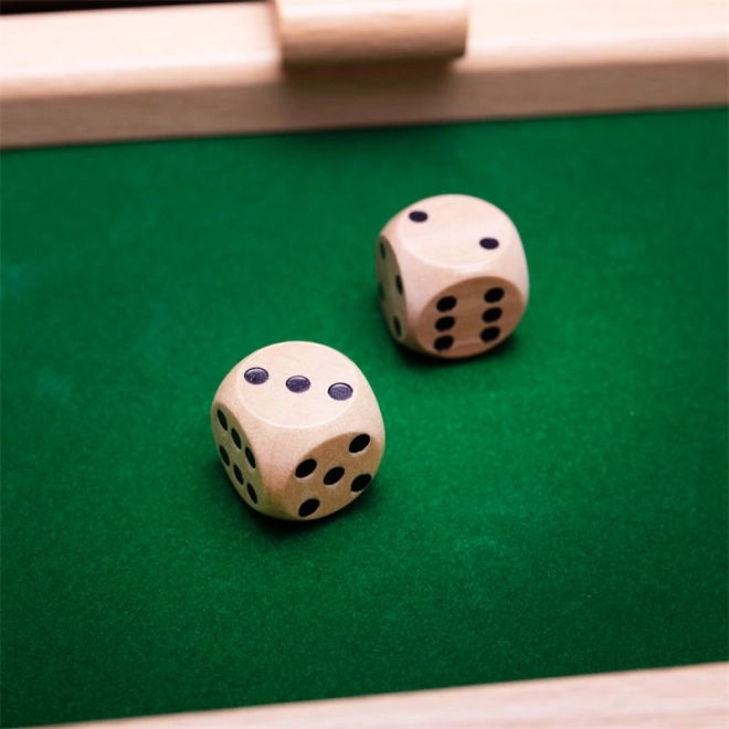 wooden game Shut the Box BIGJIGS TOYS