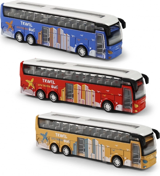 Metal Toy Coach Bus with Freewheeling