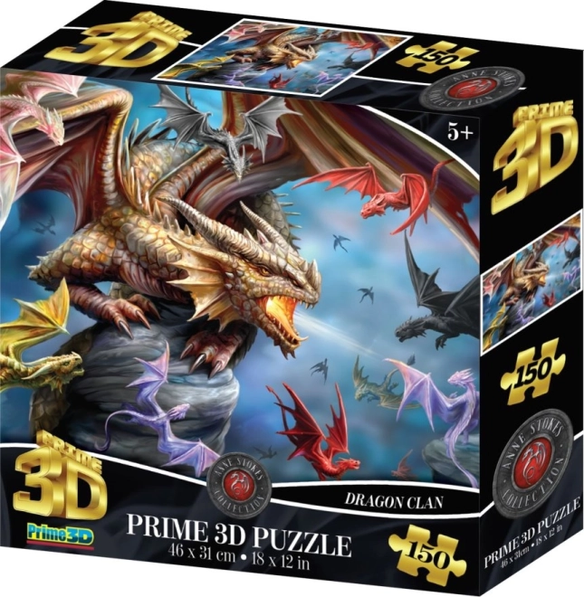 3D Puzzle Dragon Clan – 150 Pieces
