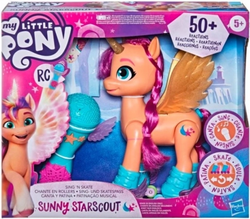 My Little Pony singende Sunny Starscout auf Rollschuhen