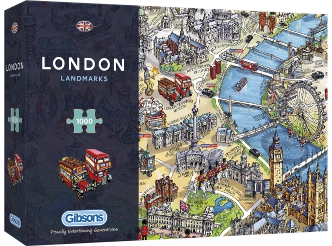 Puzzel Londense bezienswaardigheden 1000 stukjes