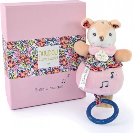 DOUDOU Gift Set – Plush Fawn with Melody 20 cm