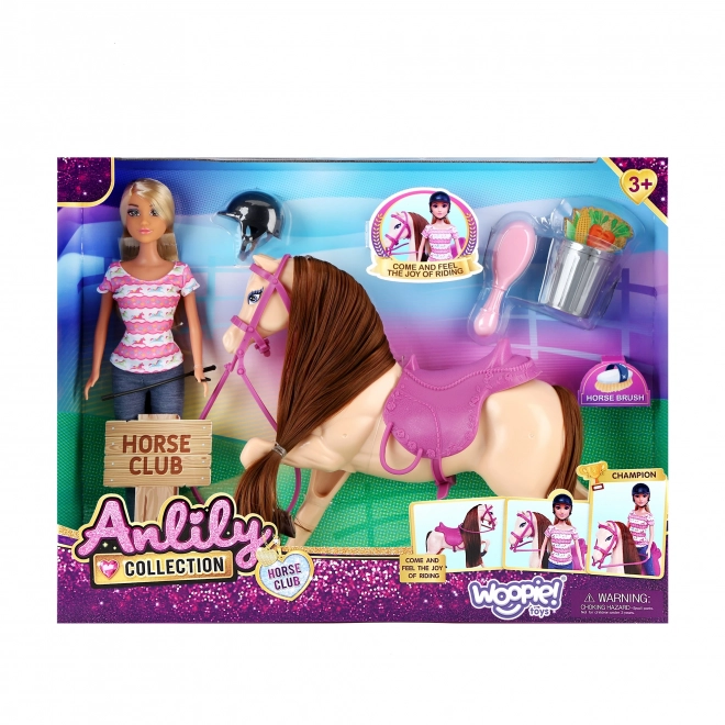 Woopie Royal Set Adorable Doll with Horse and Accessories