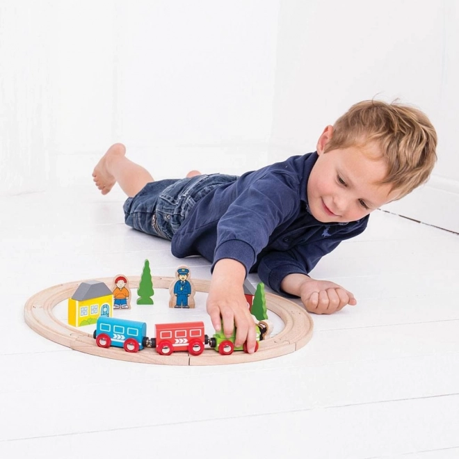 Bigjigs Rail Mijn eerste treinbaan 19 delen