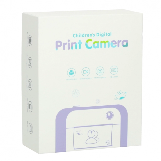 Appareil photo instantané pour enfants avec impression thermique 24MP et 1GB de mémoire – rose