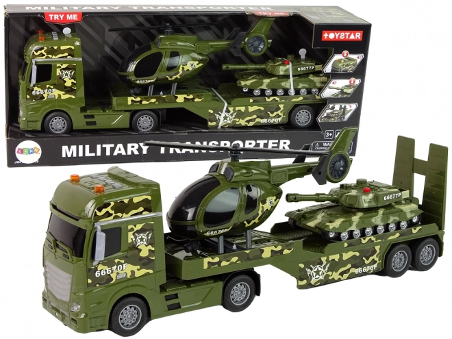 Militaire Bouwset Tank Faction Voortstuwingshelikopter Vrachtwagen