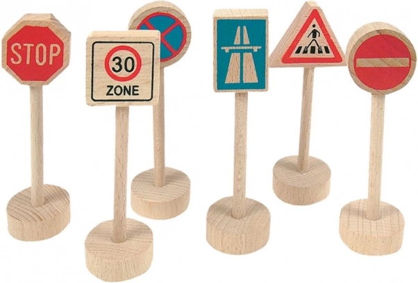 WoodyLand Traffic Sign Set 6 pcs