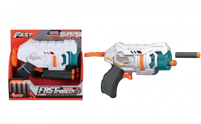 Pistool met schuimkogels 15 cm