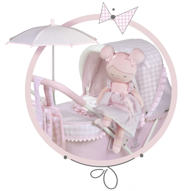 DeCuevas 20046 Pluchen pop NIZA - 36 cm met wiegje