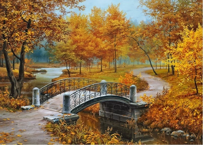 Puzzel Herfst in het oude park 1000 stukjes CHERRY PAZZI