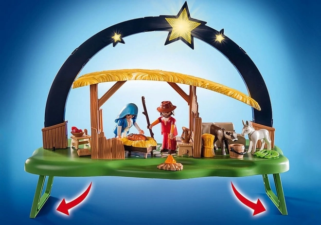 Playmobil Weihnachtskrippe mit Beleuchtung