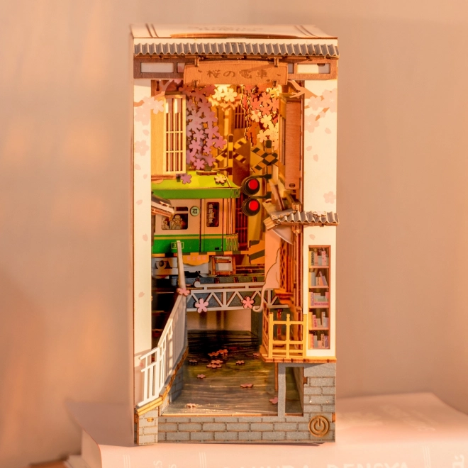 Boekenhouder miniatuur huisje Sakura-Laan