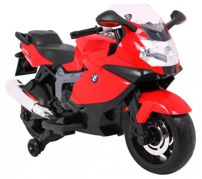 Kinder motorfiets BMW K1300S op batterij rood