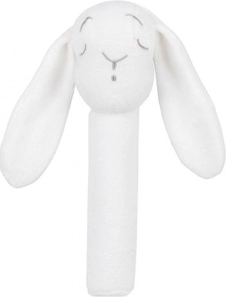 Effik Bunny Rattle, White