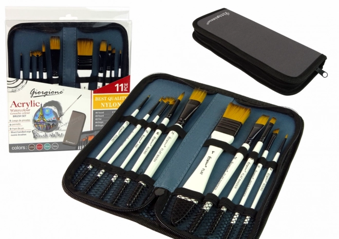 Ensemble de pinceaux pour artistes 10 pcs dans un étui