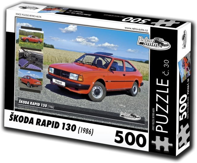 Puzzel RETRO-AUTA Škoda Rapid 130 (1986) – 500 stukjes