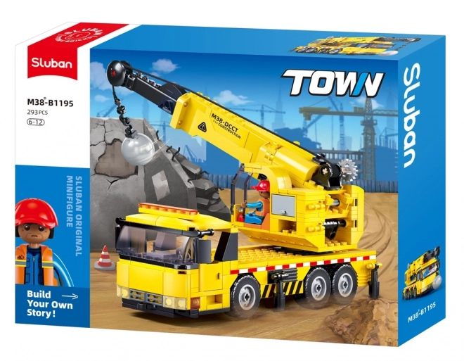 Grue Sluban Town M38-B1195 avec boule de démolition