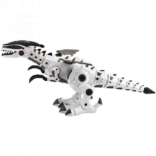Lopende dinosaurus met geluiden en lichteffecten 40 cm