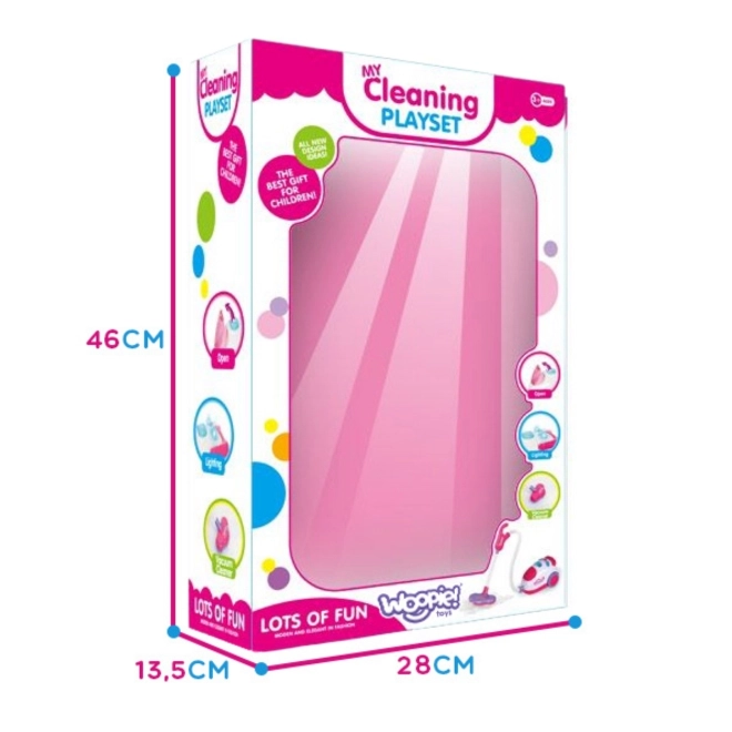 Kinderset voor schoonmaak met stofzuiger Woopie