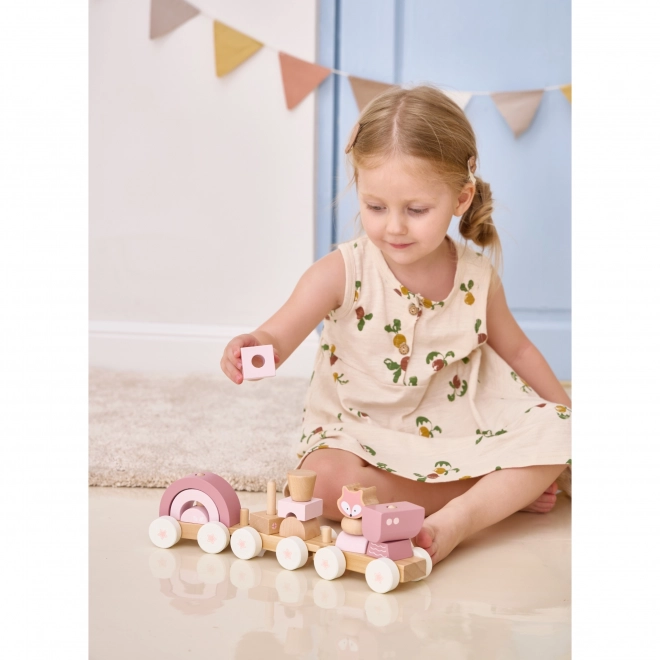 Viga Puzzle Train Set with Blocks